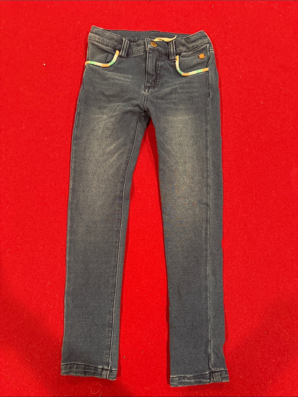 Matilda Jane Slim Jeans with Rainbow Trim